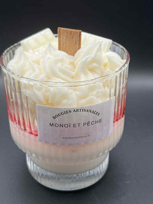 Bougie LOVE Monoï et pêche