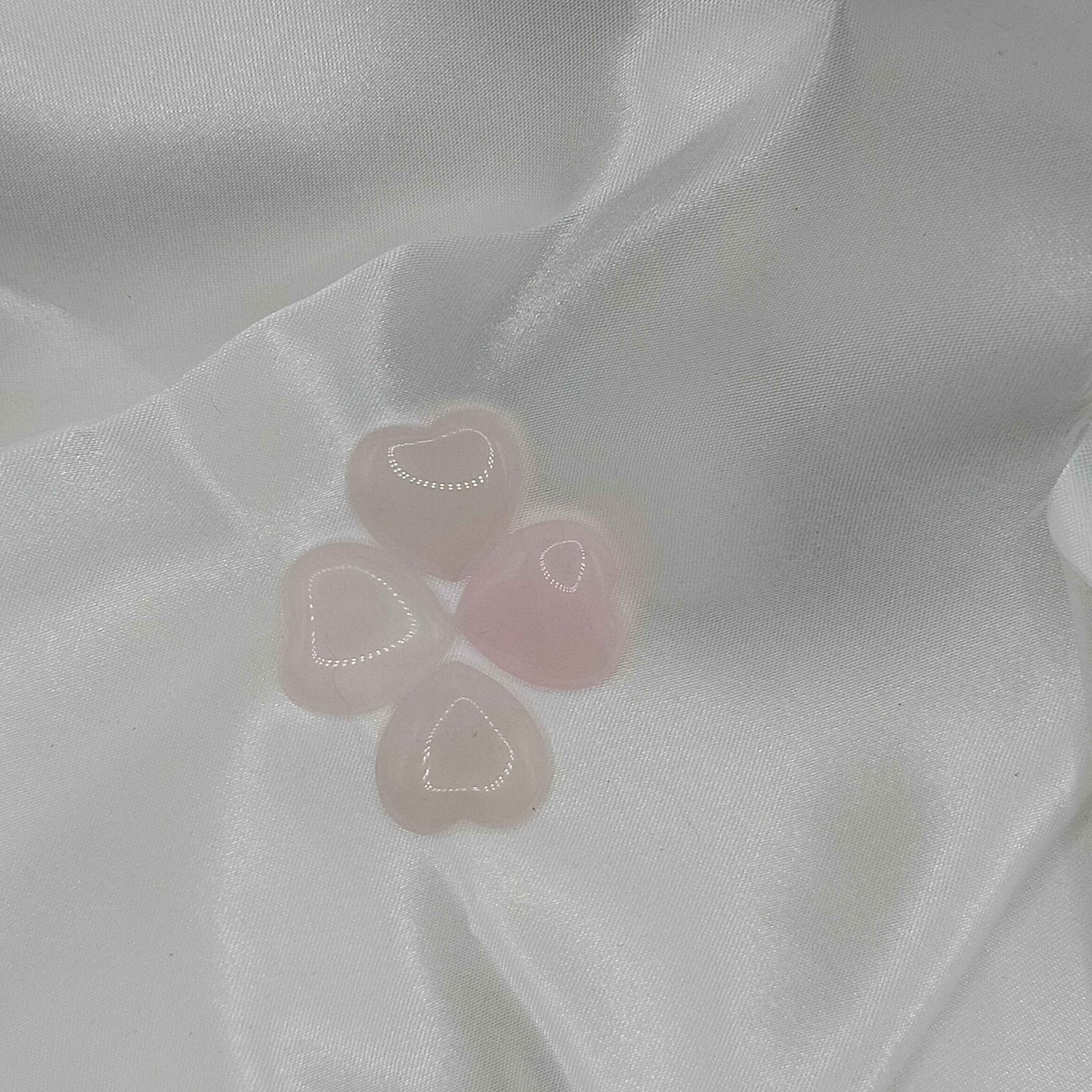 Coeur quartz rose