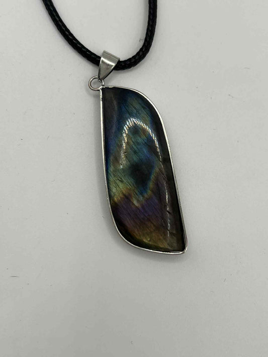 Collier Labradorite Forme Libre 5cm