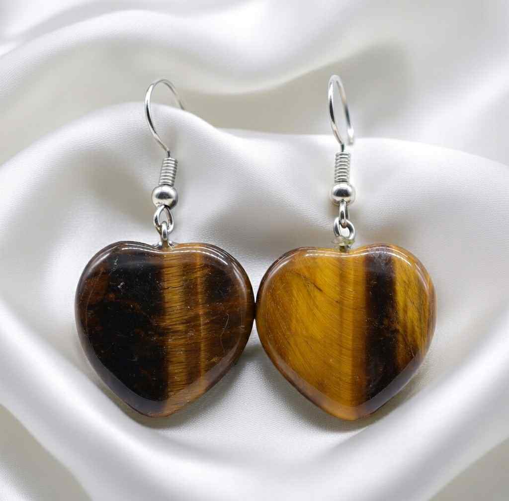 Boucle d'oreille oeil de tigre