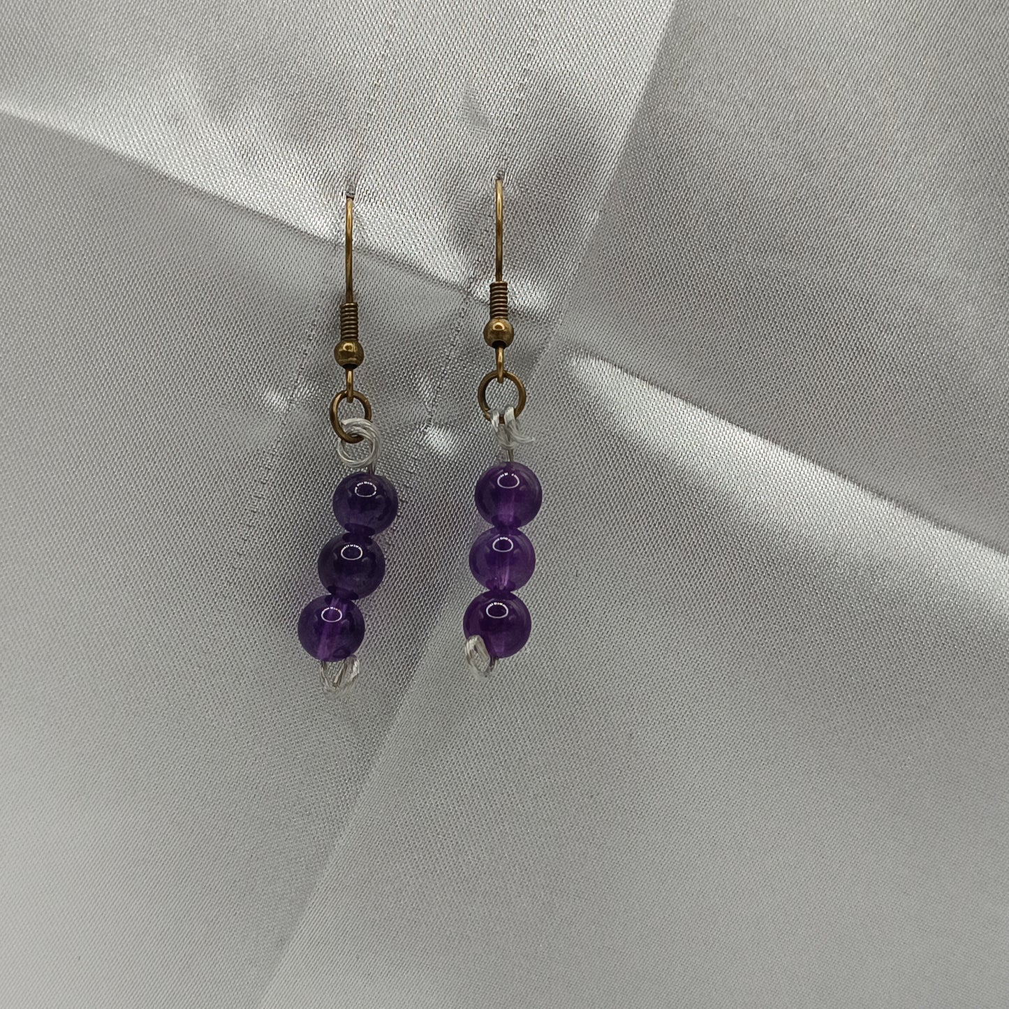 Boucle d'oreille améthyste