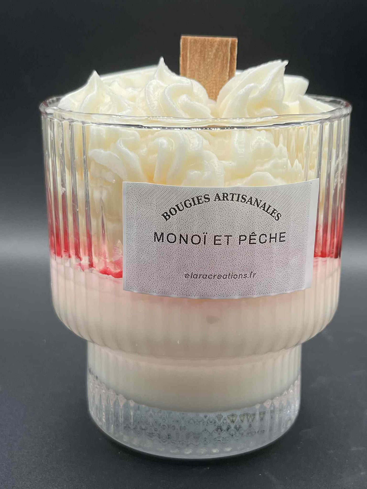 Bougie LOVE Monoï et pêche