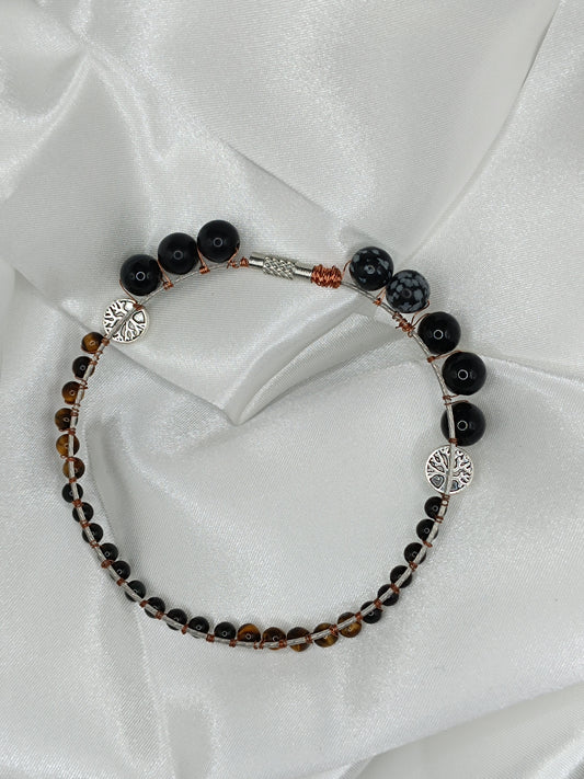 Oeil de tigre - obsidienne