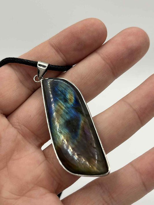 Collier Labradorite Forme Libre 5cm