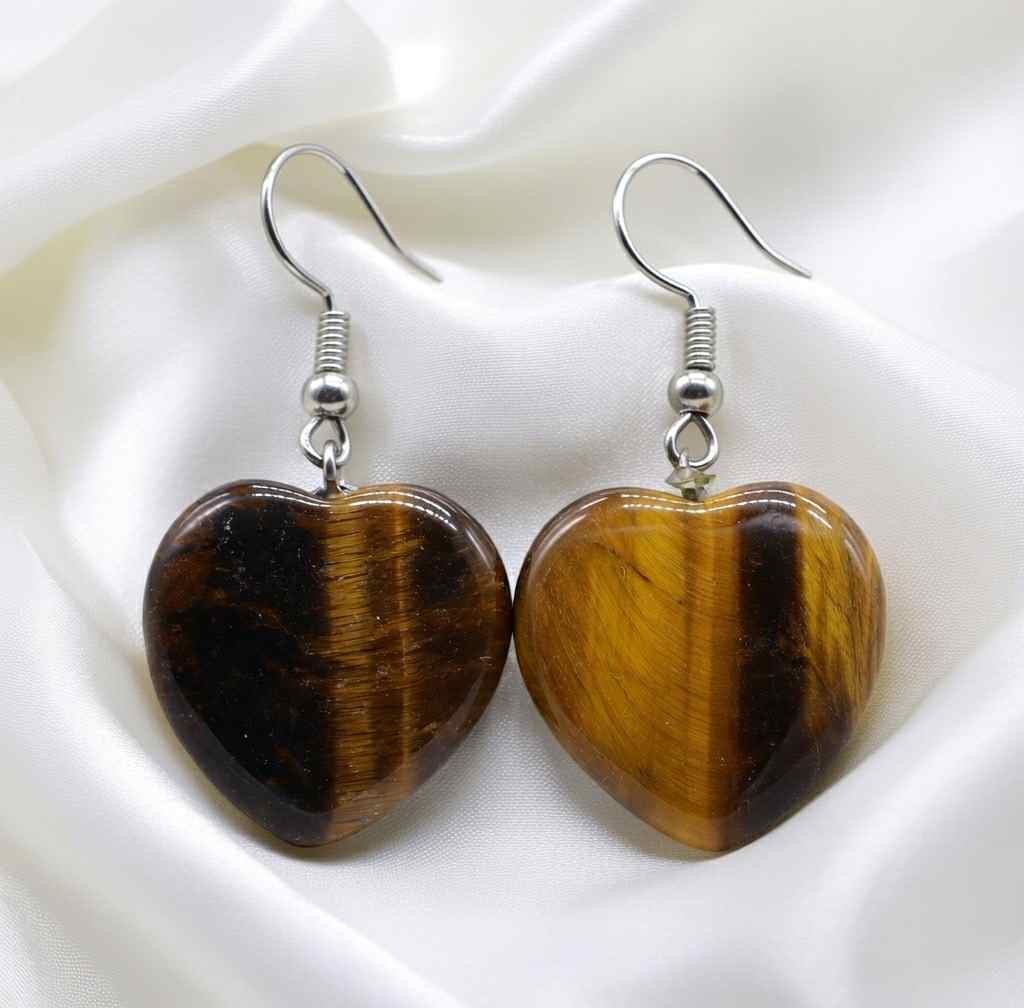 Boucle d'oreille oeil de tigre